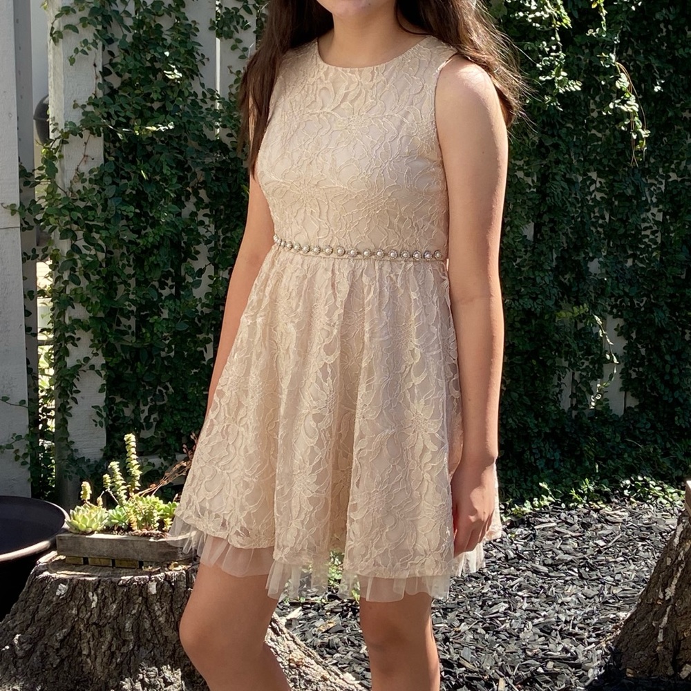 Champagne Girls Formal Dress (iZ Byers)